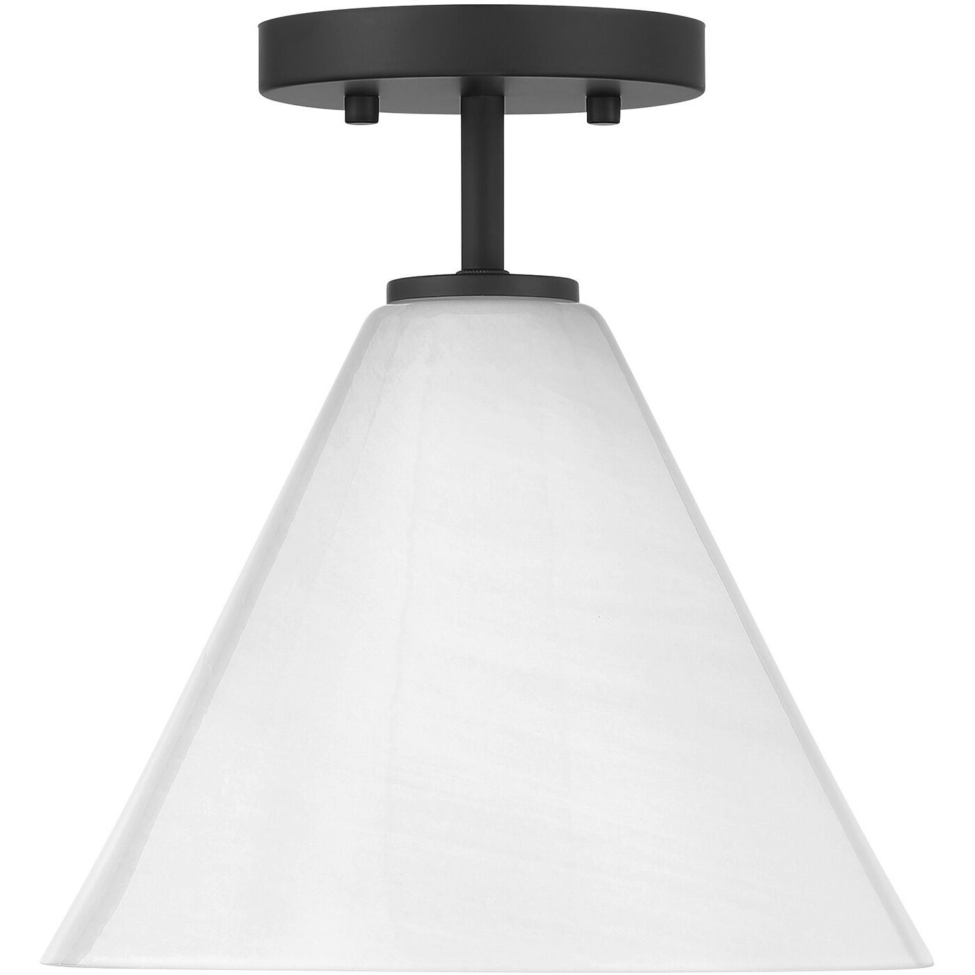 Blair 1 Light 10 inch Matte Black Mini-Pendant or Semi-Flush Ceiling Light