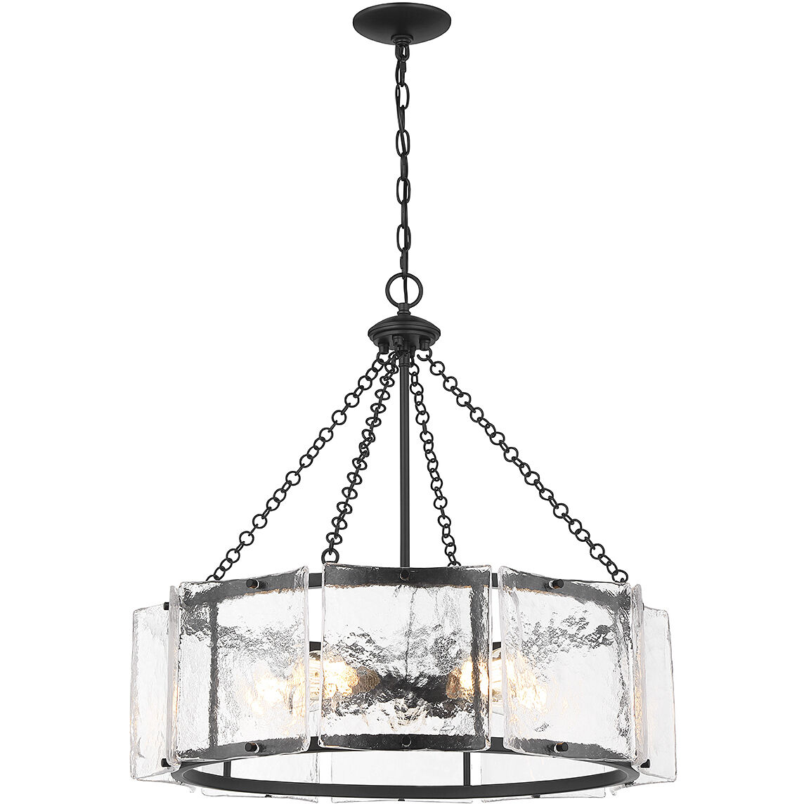 Genry 5 Light 26 inch Matte Black Pendant Ceiling Light