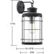 Fletcher 1 Light 17 inch Oxidized Black Outdoor Wall Lantern