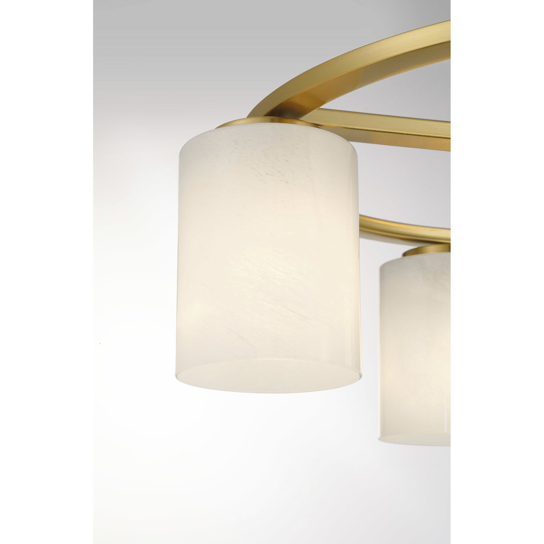 Herron 4 Light 24 inch Warm Brass Semi-Flush Ceiling Light