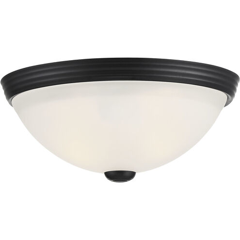 Stella 2 Light 11 inch Matte Black Flush mount Ceiling Light, Essentials