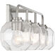 Baldwin 4 Light 32 inch Satin Nickel Bathroom Vanity Light Wall Light, Lighting One