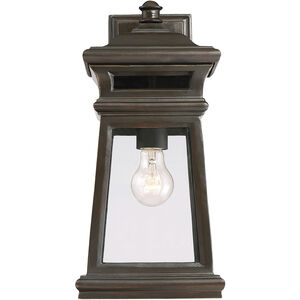 Taylor 1 Light 16 inch English Bronze with Gold Outdoor Wall Lantern