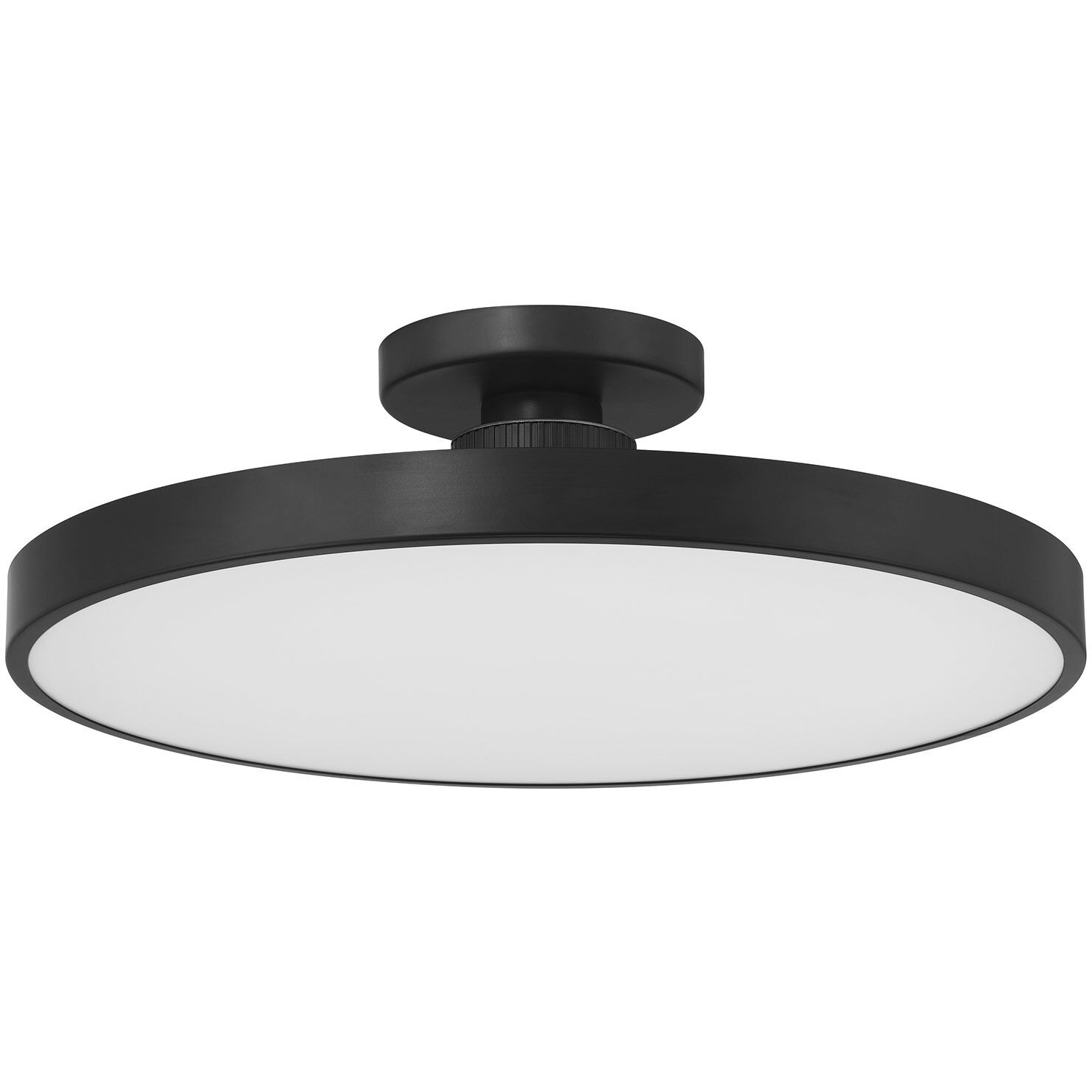 Thayer LED 20 inch Matte Black Semi-Flush Ceiling Light
