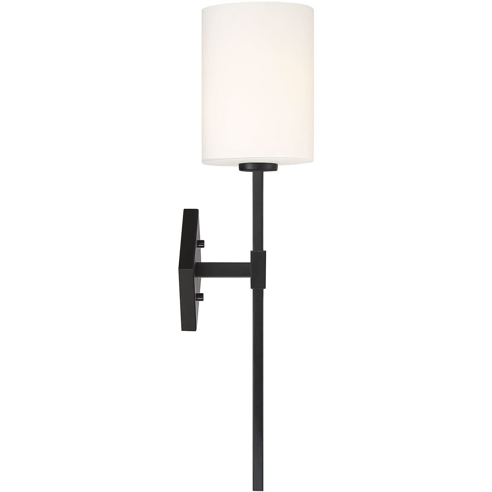 Destin 1 Light 6 inch Matte Black Wall Sconce Wall Light, Essentials