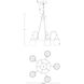 Portsmouth 5 Light 23.75 inch English Bronze Outdoor Linear Chandelier, Oval