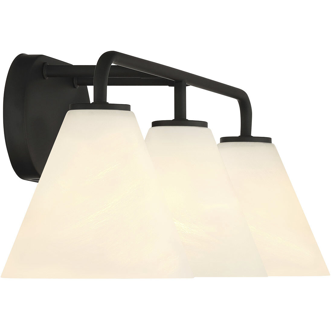 Blair 3 Light 25.5 inch Black Bath Wall Light