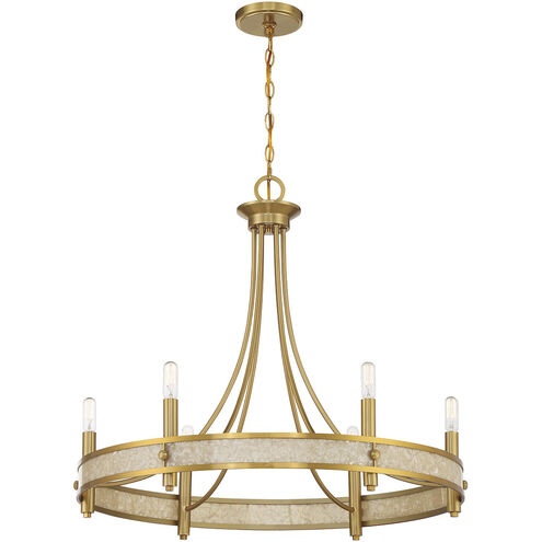 Camden 6 Light 28 inch Warm Brass Chandelier Ceiling Light