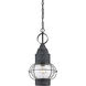 Enfield 1 Light 11 inch Oxidized Black Outdoor Hanging Lantern