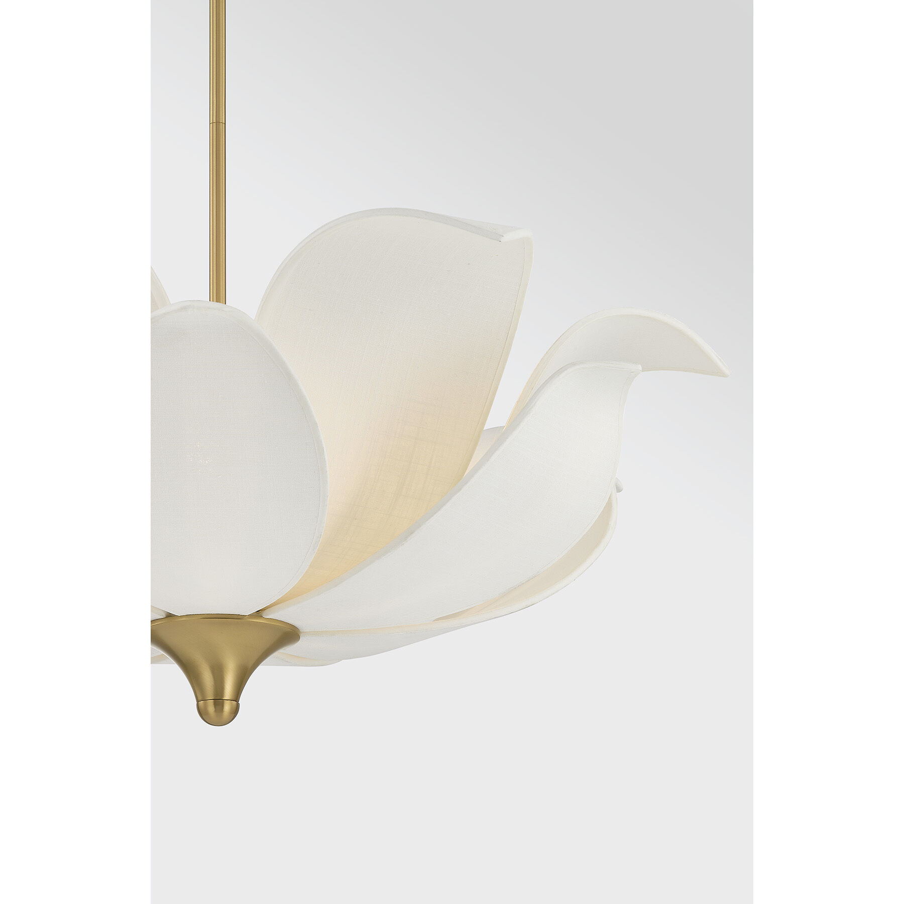 Elsie 6 Light 30 inch Warm Brass Covertible SemiFlush Ceiling Light