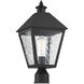 Harrison 1 Light 19 inch Matte Black Outdoor Post Lantern