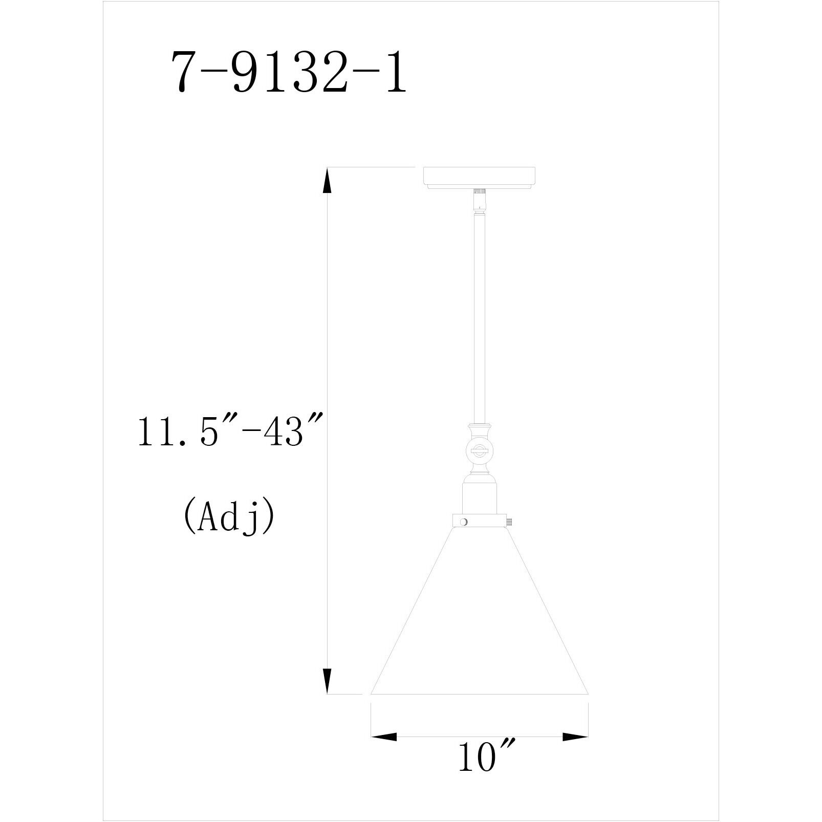 Drake 1 Light 10 inch Matte Black Pendant Ceiling Light, Essentials