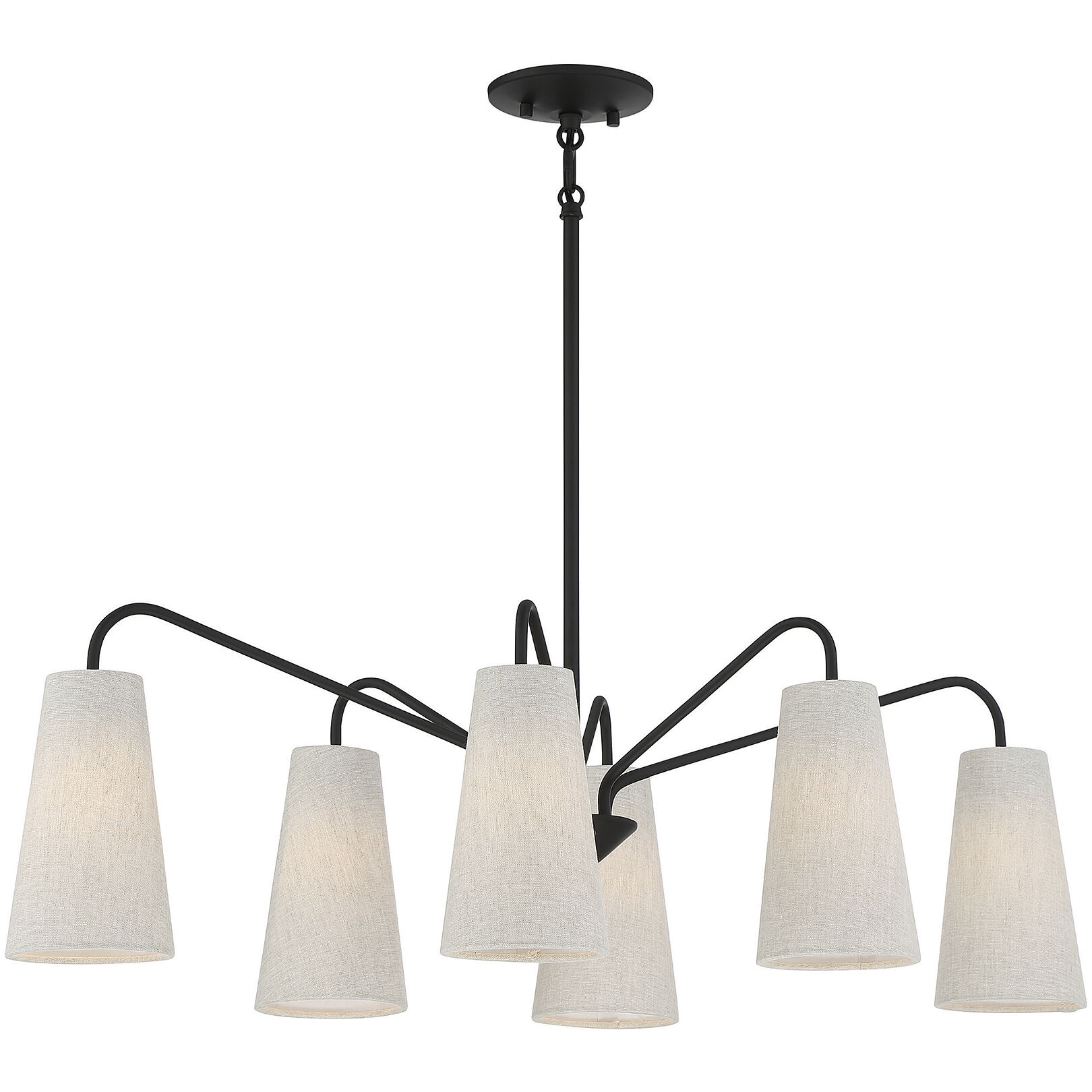 Savoy House 1-1785-6-89 Edgewood 6 Light 35 inch Matte Black