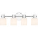Strand 4 Light 23.25 inch Chrome Bathroom Vanity Light Wall Light, Lighting One