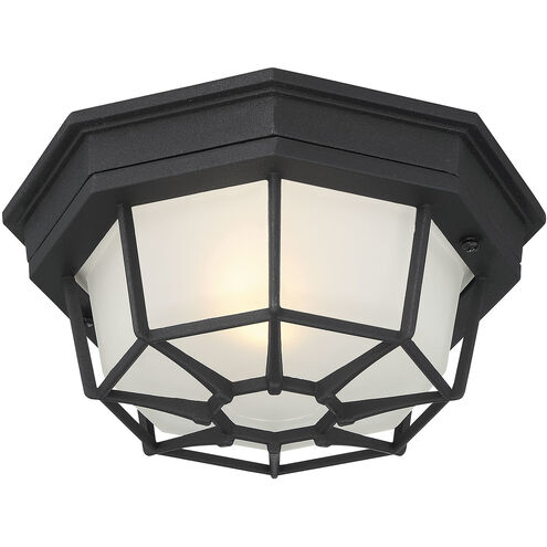 Exterior Collections 1 Light 9 inch Black Outdoor Flush Mount