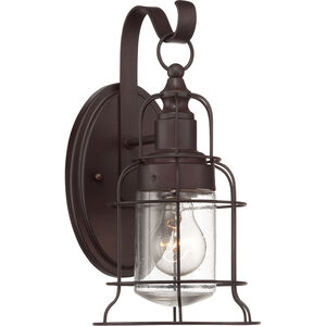 Scout 1 Light 13 inch English Bronze Outdoor Wall Lantern, Small
