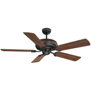 Pine Harbor 52 inch English Bronze with Walnut and Teak Blades Ceiling Fan