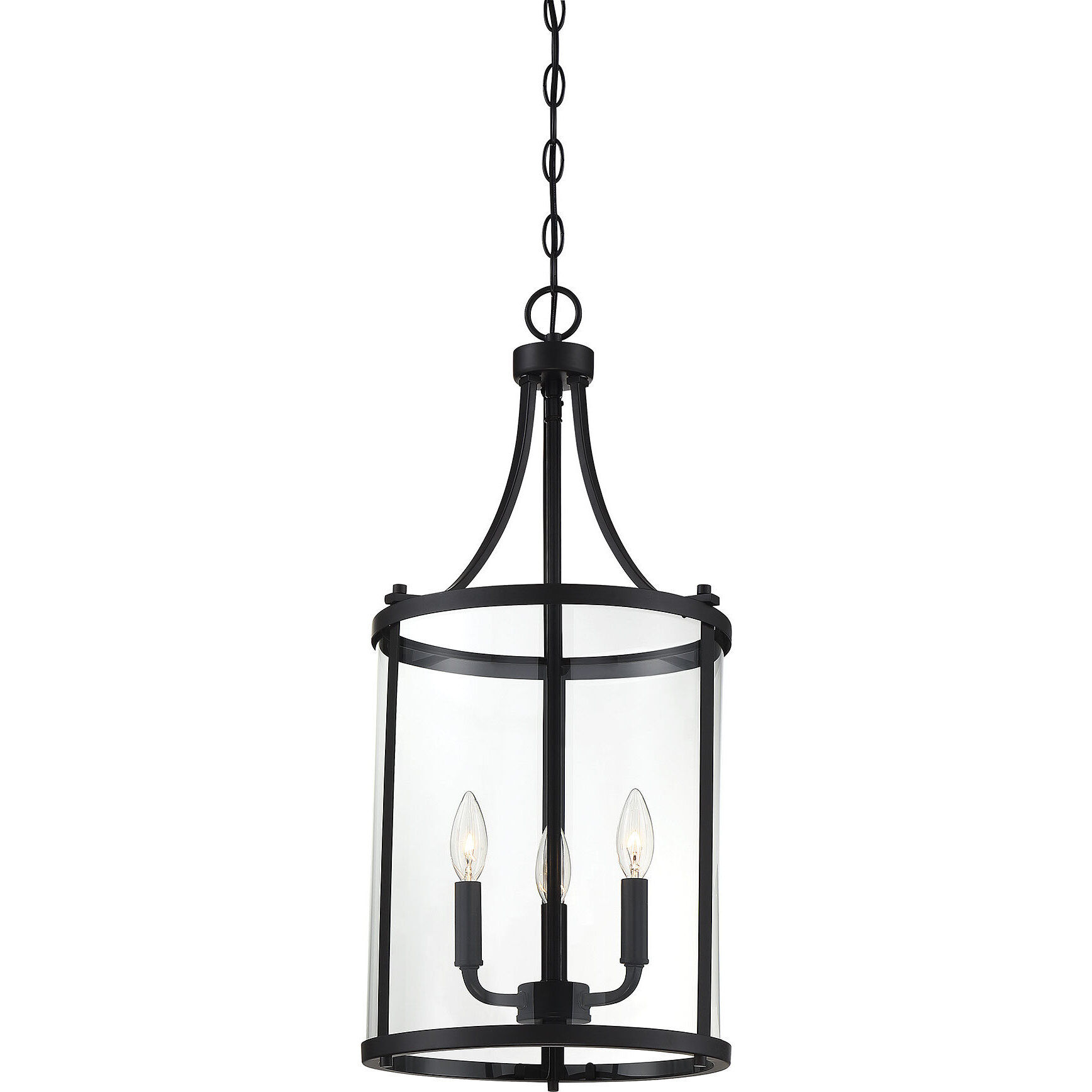 Penrose 3 Light 12 inch Black Pendant Ceiling Light, Essentials
