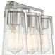 Sacremento 3 Light 24 inch Satin Nickel Bathroom Vanity Light Wall Light, Essentials