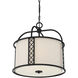Rockford 3 Light 18 inch Matte Black Pendant Ceiling Light, Essentials