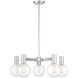 Wright 5 Light 28 inch Polished Chrome Chandelier Ceiling Light