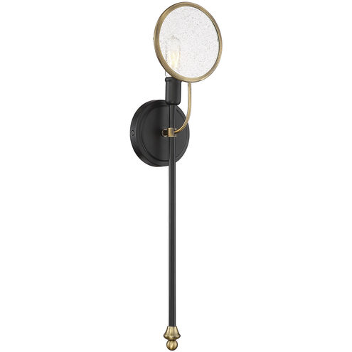 Oberyn 1 Light 5 inch Vintage Black with Warm Brass Wall Sconce Wall Light