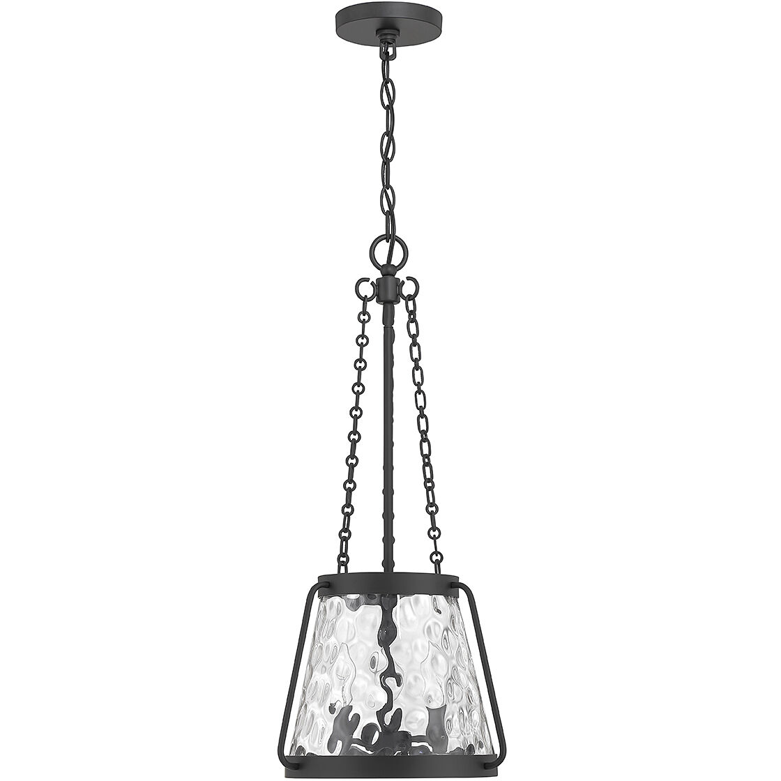 Crawford 3 Light 12 inch Matte Black Pendant Ceiling Light