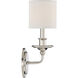 Aubree 1 Light 5.5 inch Polished Nickel Sconce Wall Light