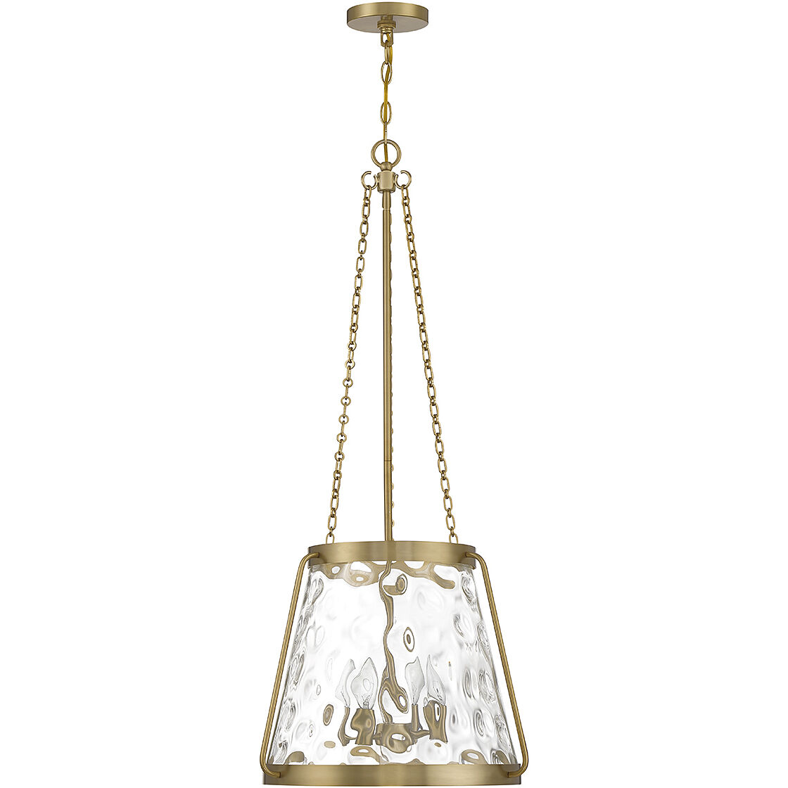 Crawford 4 Light 18 inch Warm Brass Pendant Ceiling Light