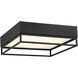 Creswell LED 14 inch English Bronze Flush Mount Ceiling Light, Square