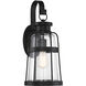 Quinton 1 Light 20 inch Matte Black Outdoor Wall Lantern, Lighting One