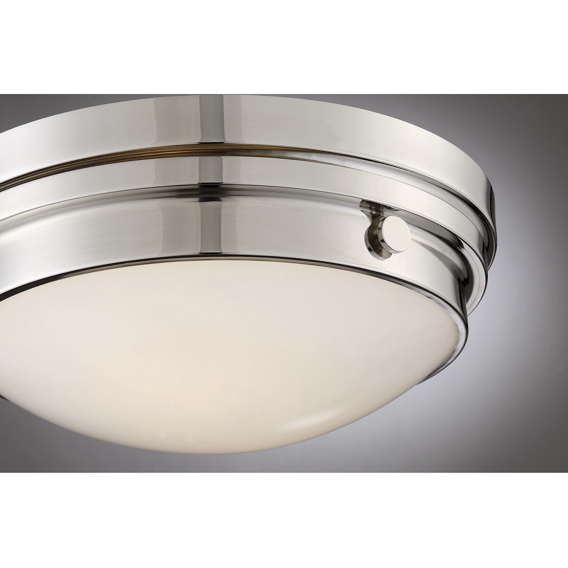 Lucerne 2 Light 13.25 inch Polished Nickel Flush Mount Ceiling Light, Essentials