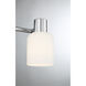 Strand 3 Light 16.75 inch Chrome Bathroom Vanity Light Wall Light, Lighting One
