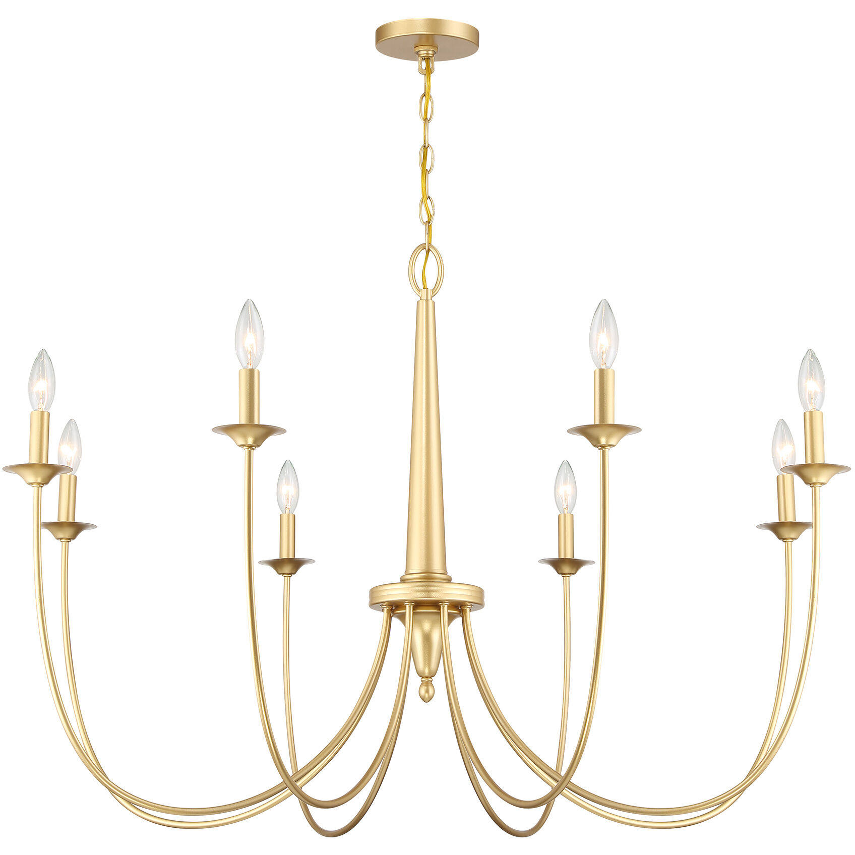 Stonecrest 8 Light 42 inch French Gold Chandelier Ceiling Light