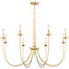 Stonecrest 8 Light 42 inch French Gold Chandelier Ceiling Light