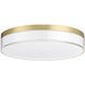 Clarion LED 11 inch Brass Flush Mount Ceiling Light