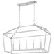 Townsend 5 Light 44 inch Satin Nickel Linear Chandelier Ceiling Light, Essentials