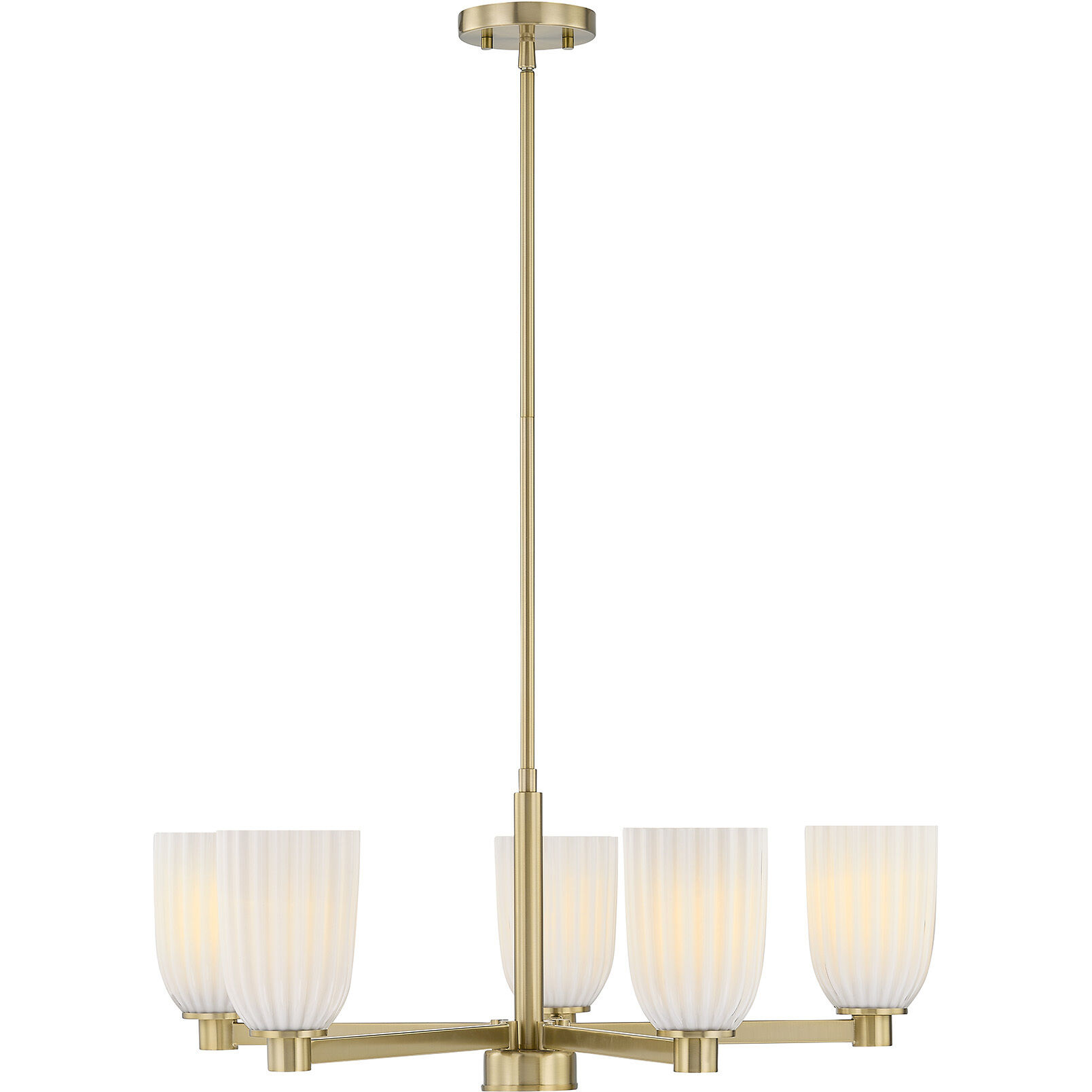 Baldwin 5 Light 28 inch Noble Brass Chandelier Ceiling Light, Essentials