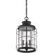 Fletcher 3 Light 11 inch Oxidized Black Outdoor Hanging Lantern