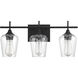 Octave 3 Light 21 inch Matte Black Bathroom Vanity Light Wall Light, Essentials