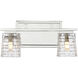 Northam 2 Light 12.63 inch Polished Chrome Bathroom Vanity Light Wall Light