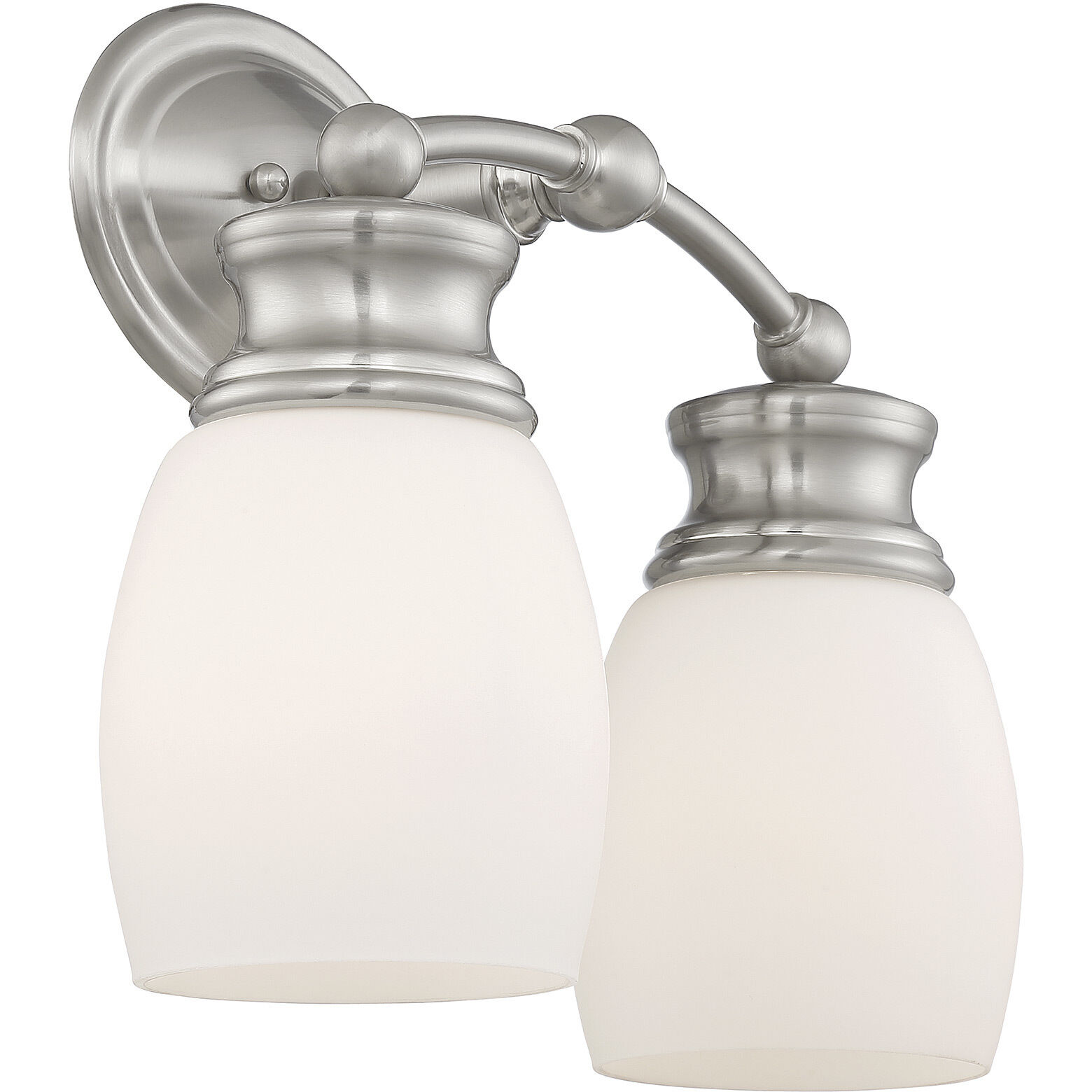 Elise 2 Light 12.25 inch Satin Nickel Bathroom Vanity Light Wall Light, Essentials