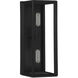 Richland 2 Light 5.5 inch Matte Black Wall Sconce Wall Light, Lighting One (Open)