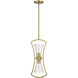 Bennington 2 Light 8.75 inch Warm Brass Pendant Ceiling Light