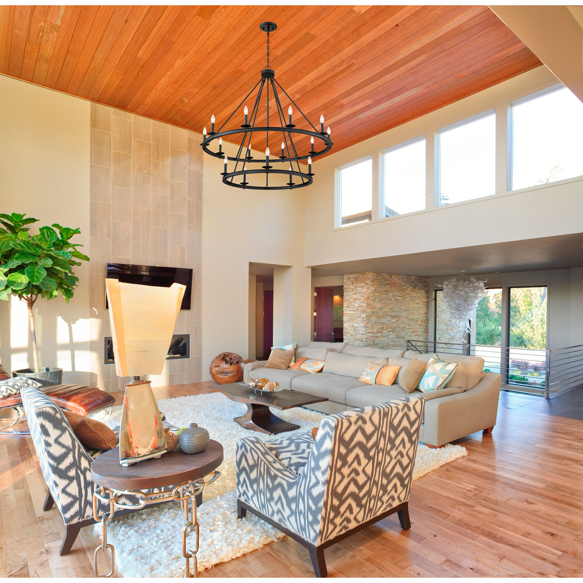 Middleton 15 Light 45 inch Matte Black Chandelier Ceiling Light, Essentials