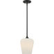 Octave 1 Light 8 inch Matte Black Pendant Ceiling Light, Essentials