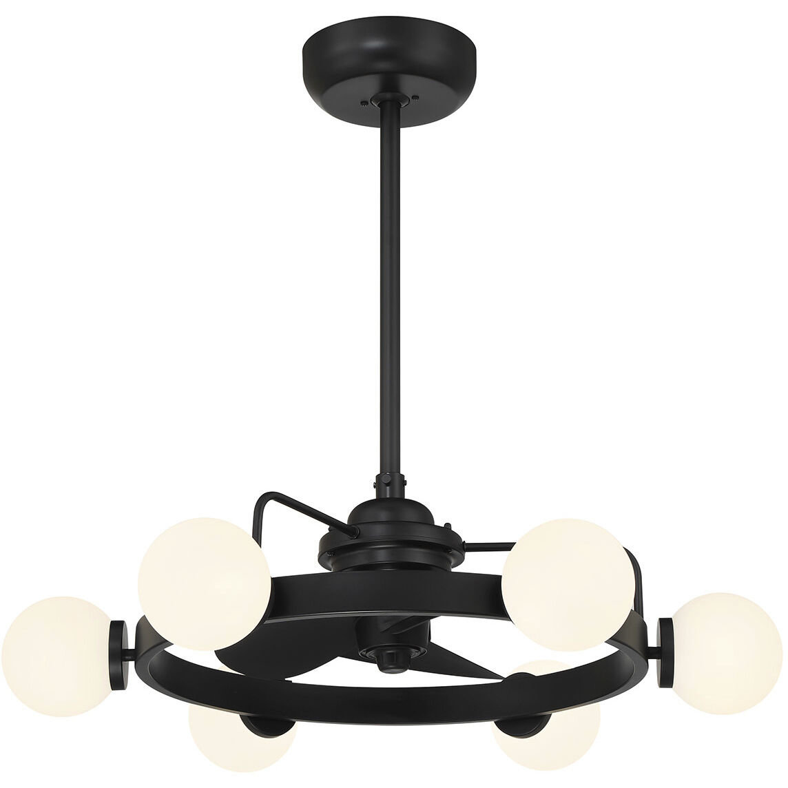 Gibson 14 inch Matte Black with Black Blades Fan D'Lier