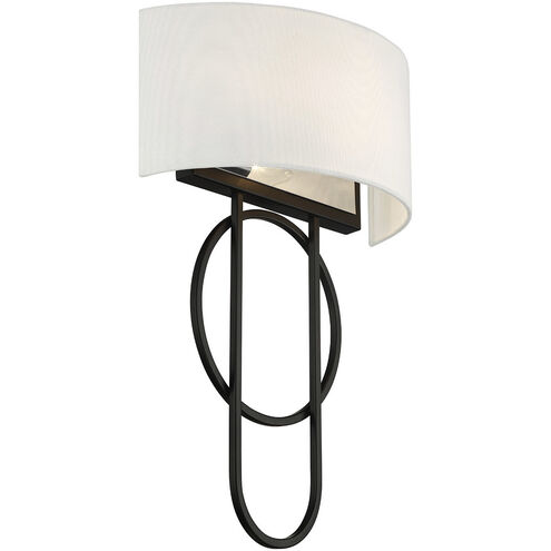 Tempe 2 Light 12 inch Matte Black Sconce Wall Light