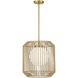 Pastis 1 Light 16 inch Warm Brass Pendant Ceiling Light