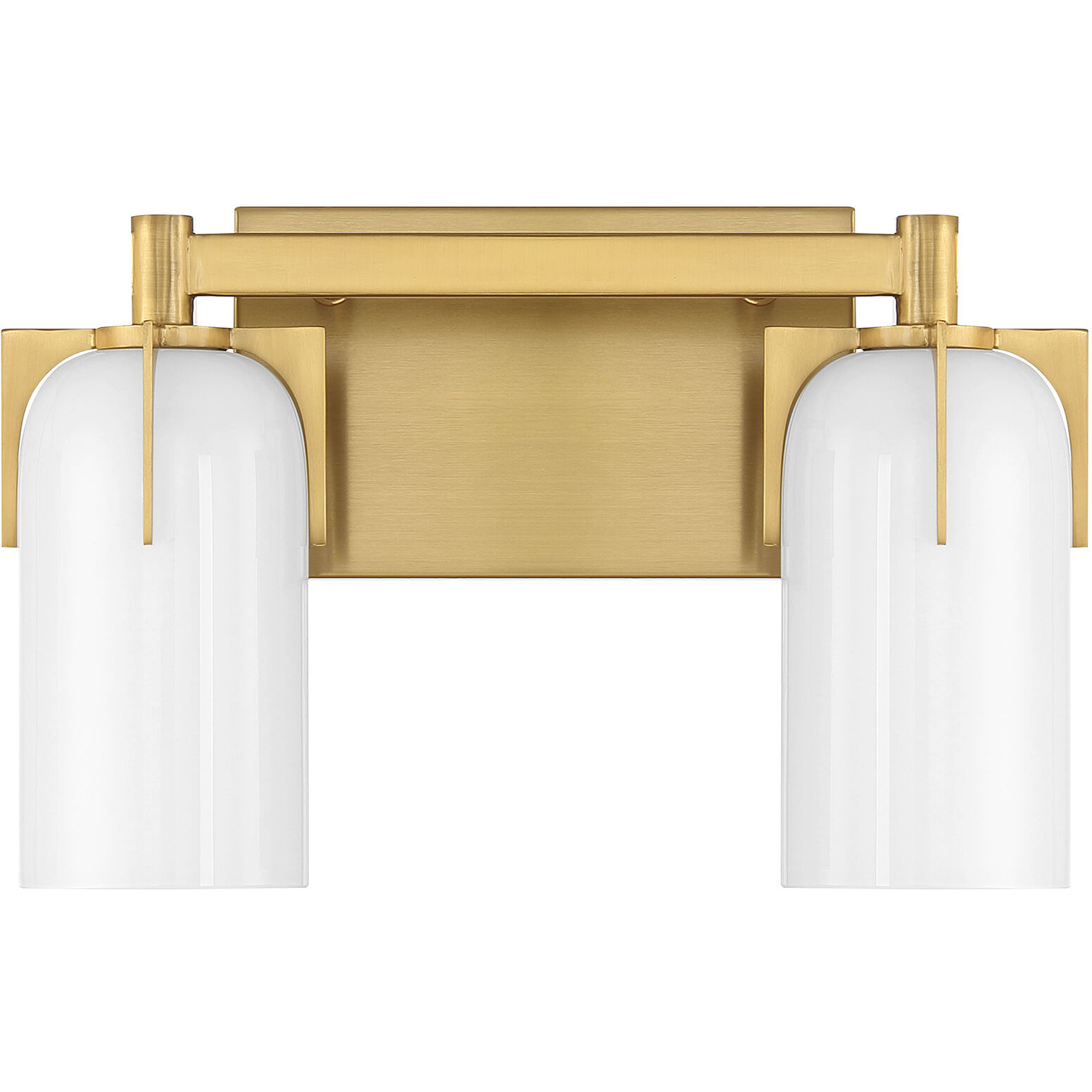 Caldwell 2 Light 14.75 inch Warm Brass Bathroom Vanity Light Wall Light